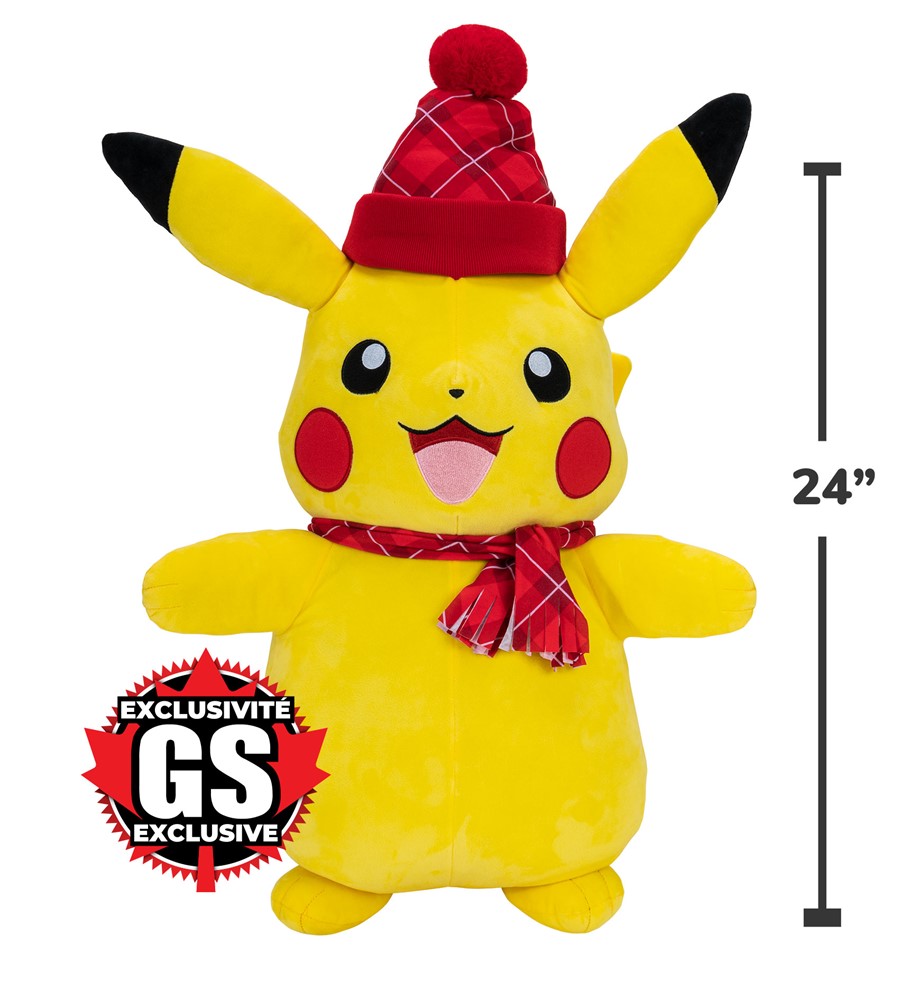 Pokemon - Peluche Pikachu des fêtes 24 pouces