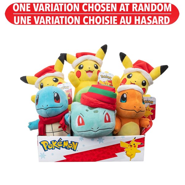 Peluche de vacances Pokemon 8 pouces assortie