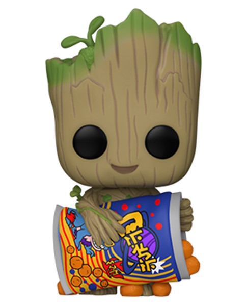 POP! Marvel: I Am Groot- Groot in Onesie with Cheese Puffs