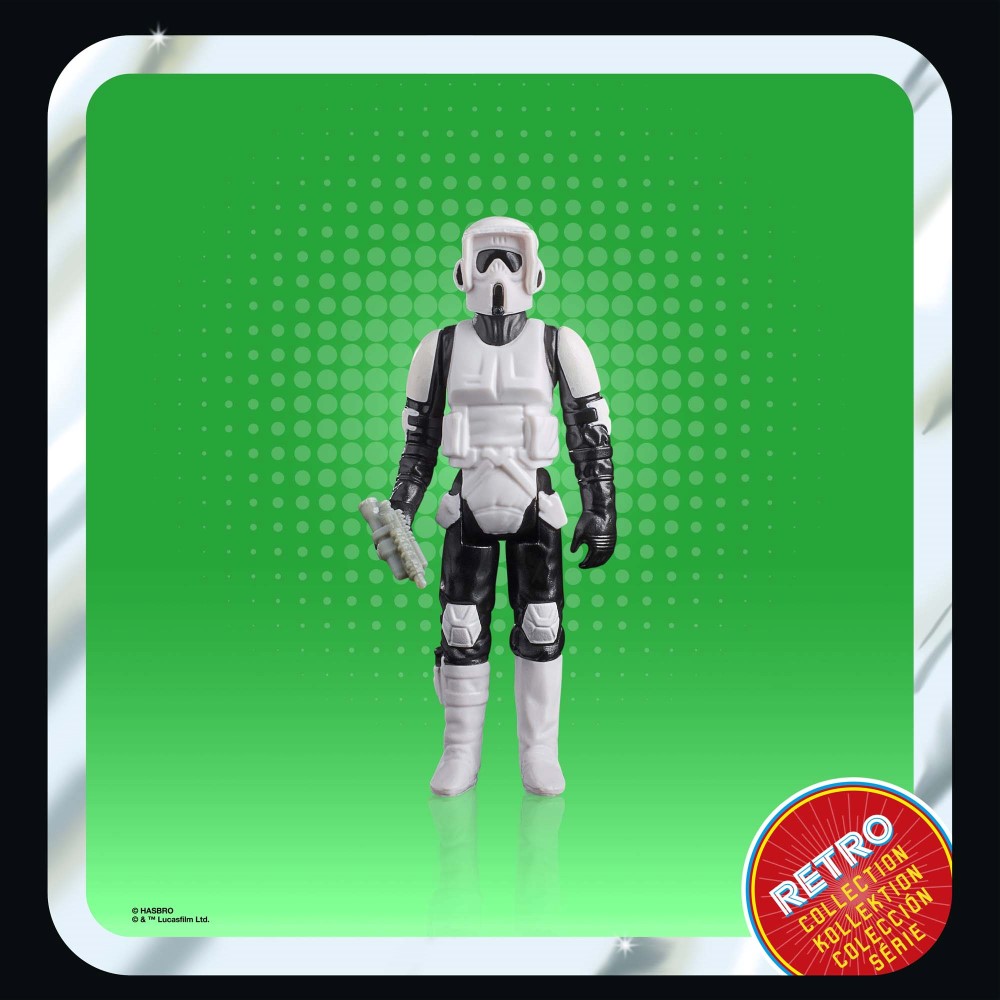 Éclaireur motard de la collection rétro de Star Wars
