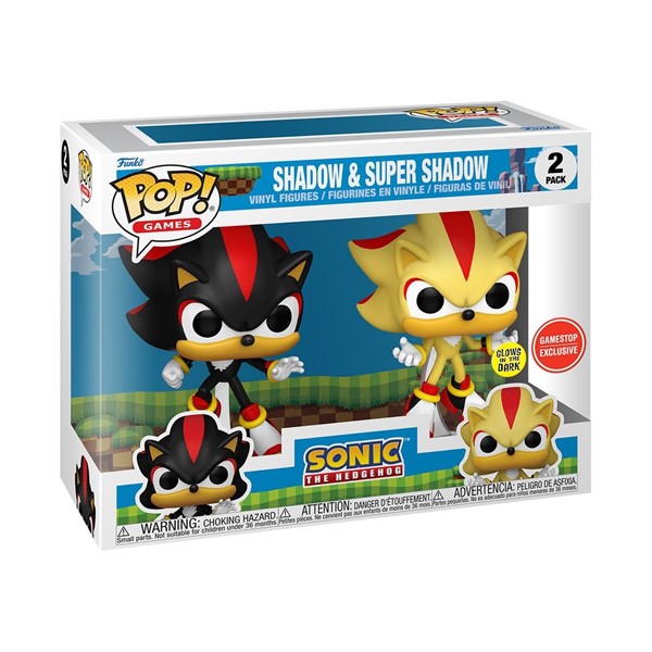 POP! Sonic the Hedgehog Shadow and Super Shadow 2 Pack