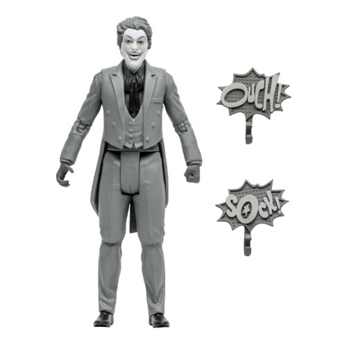 DC Retro Batman Classic TV Series: The Joker (Black & White TV Variant) 6-Inch Action Figure