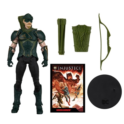 DC Direct Gaming: Injustice 2 - Green Arrow with Comic 7-Inch Action Figure