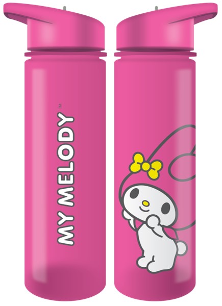 Bouteille d'eau en plastique rose My Melody