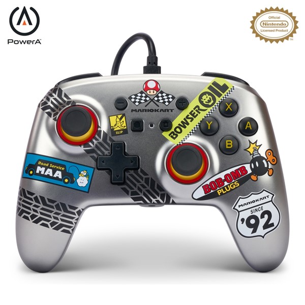 Manette câblée améliorée PowerA pour Nintendo Switch – Mario Kart