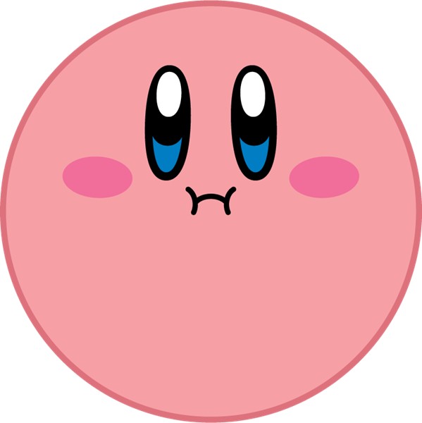 Couverture ronde Kirby Face