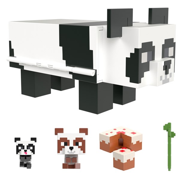 Minecraft Mob Head Minis Panda Playhouse Playset