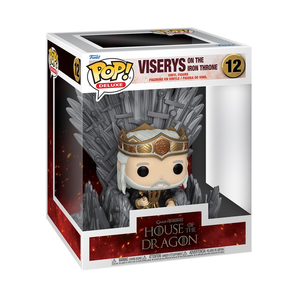 POP Deluxe House of the Dragon Viserys on the Iron Throne