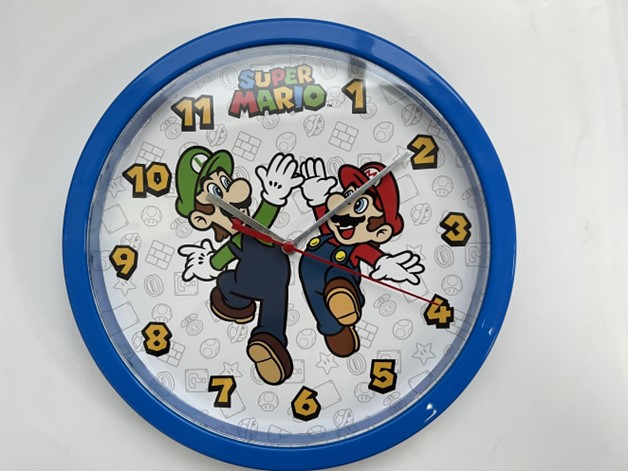 Super Mario 10"" Plastic Round Wall Clock