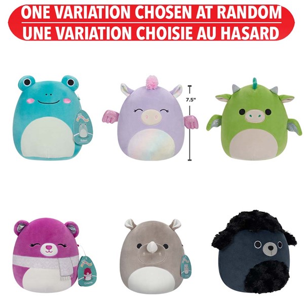 Peluche Squishmallow 7.5-Inch Assorted