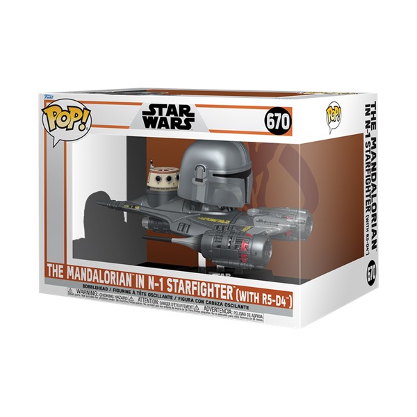 POP! Rides Star Wars The Mandalorian in N-1 Starfighter with R5-D4