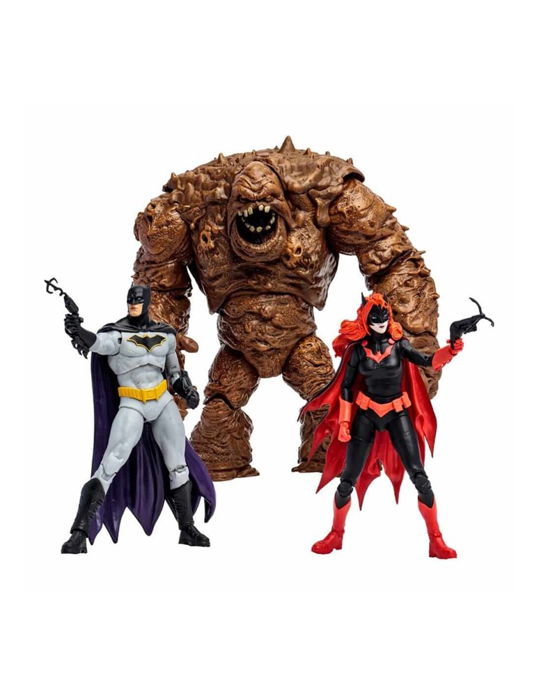 DC Multiverse Gold Label Lot de 3 Clayface, Batman et Batwoman