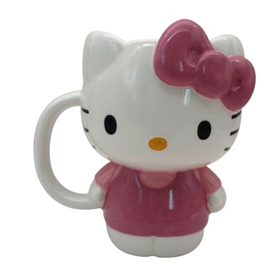 Hello Kitty Pink Outfit 3D Scultped Mug