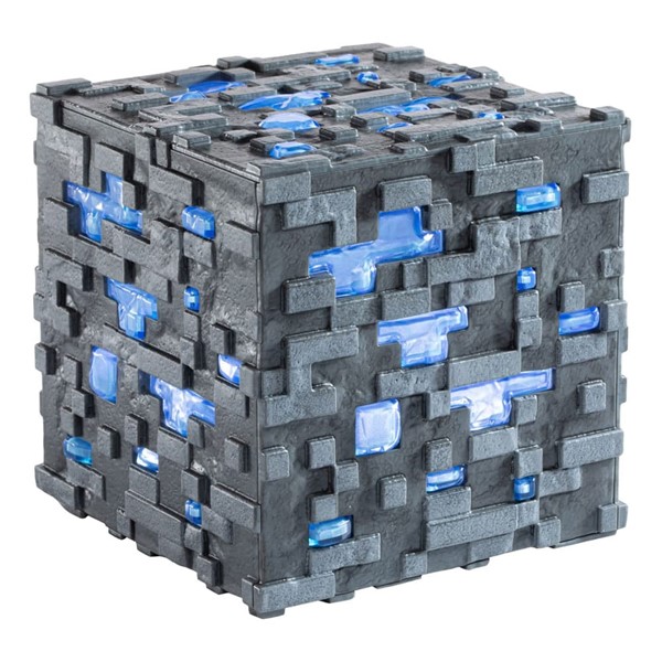 Minecraft Illuminating Diamond Ore Cube Collector Replica