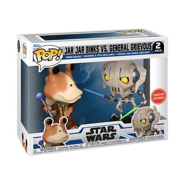 POP! Star Wars Duels Jar Jar Binks vs General Grievous 2 Pack