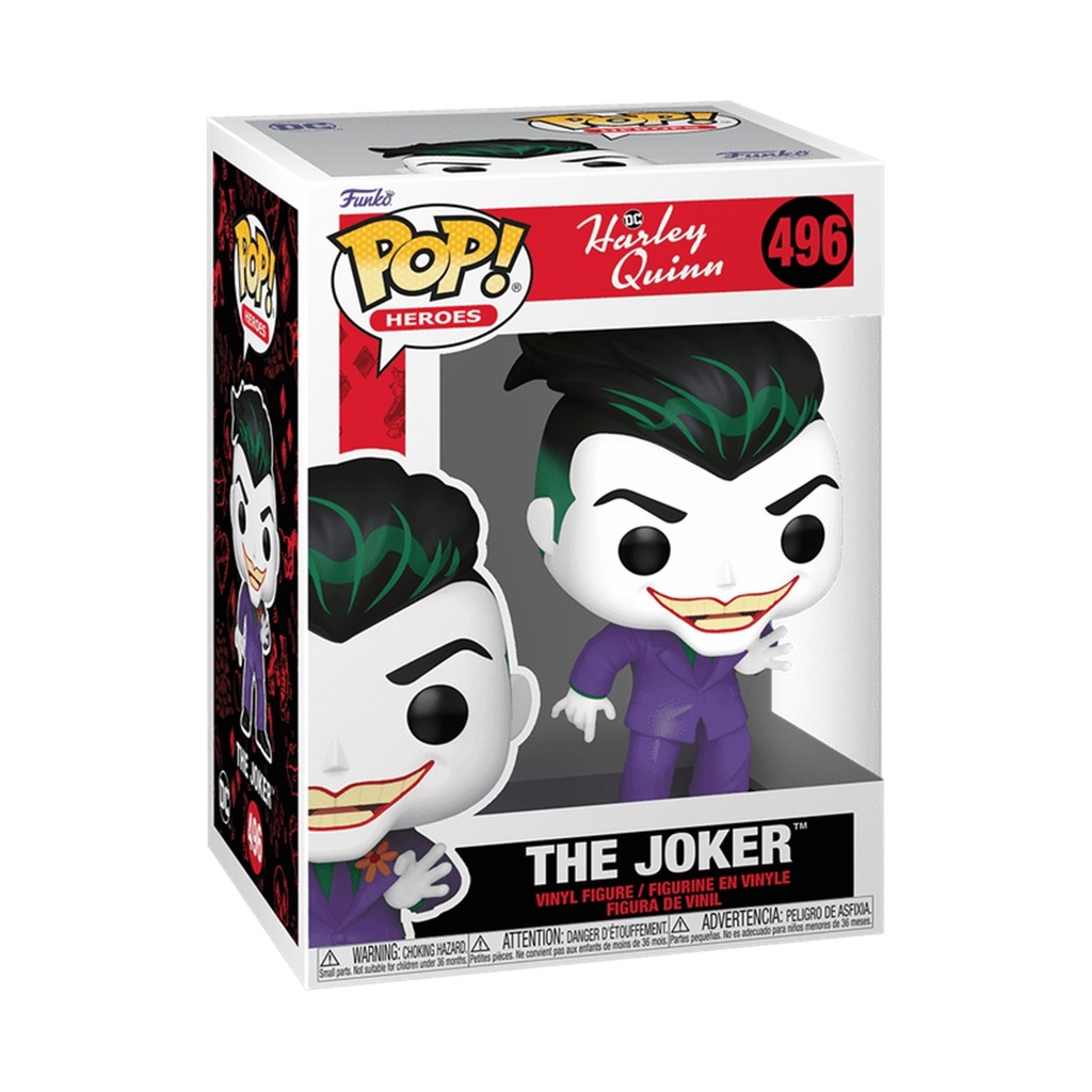POP Harley Quinn Animated Series The Joker Holding Lapel