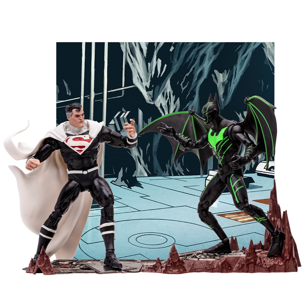 DC Multiverse Batman Beyond vs Justice Lord Superman 2 Pack