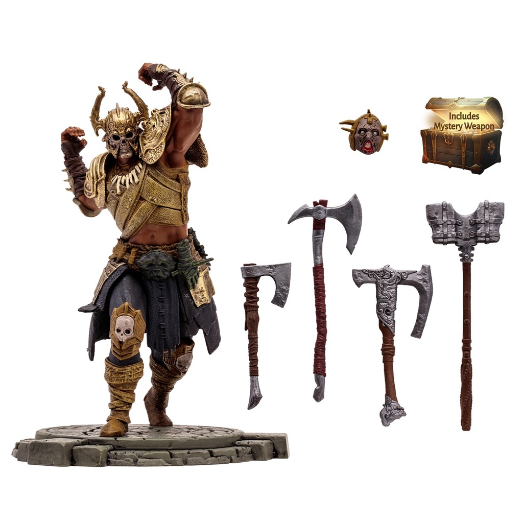Diablo IV - Upheaval Barbarian (Rare) - 1:12 Scale Posed Figure