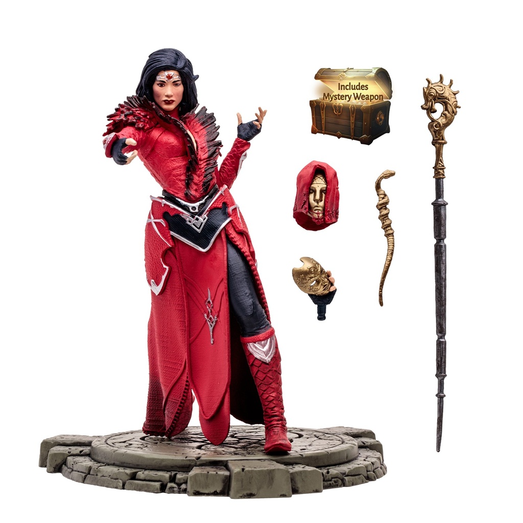 Diablo IV - Fire Bolt Sorceress (Rare) - 1:12 Scale Posed Figure