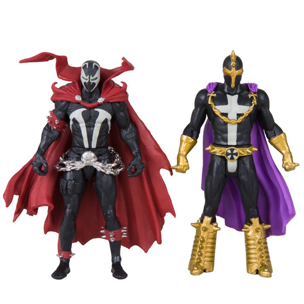 Spawn 3 Inch Figure with Comic 2pk Wave 1 - Spawn and Anti-Spawn
