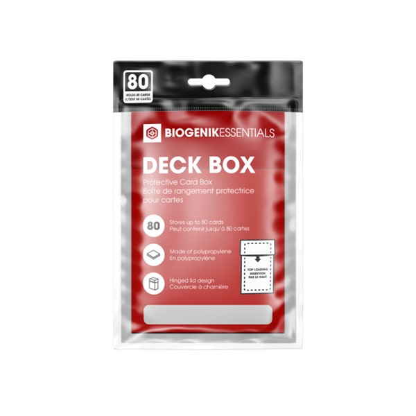 Boîte à cartes protectrice de Biogenik - Rouge