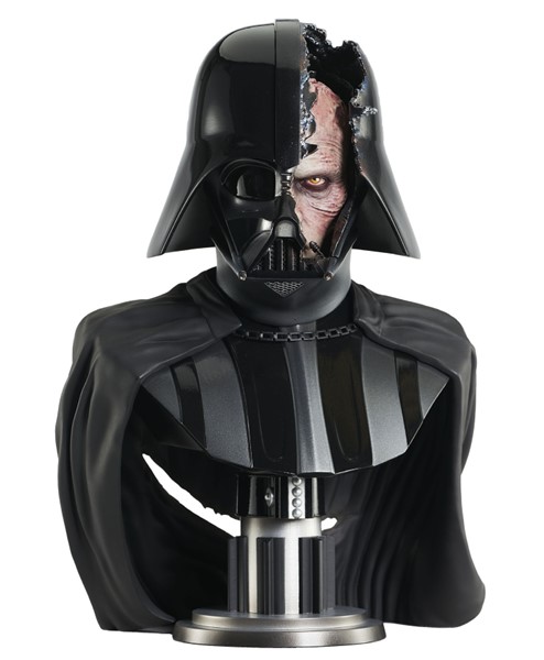 Star Wars: Obi-Wan Kenobi Darth Vader Damaged Helmet Legends In 3D 1/2 Scale Bust