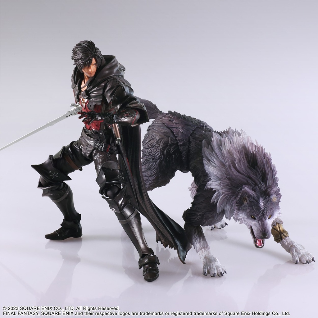Final Fantasy XVI Bring Arts Clive Rosfield & Torgal Action Figure