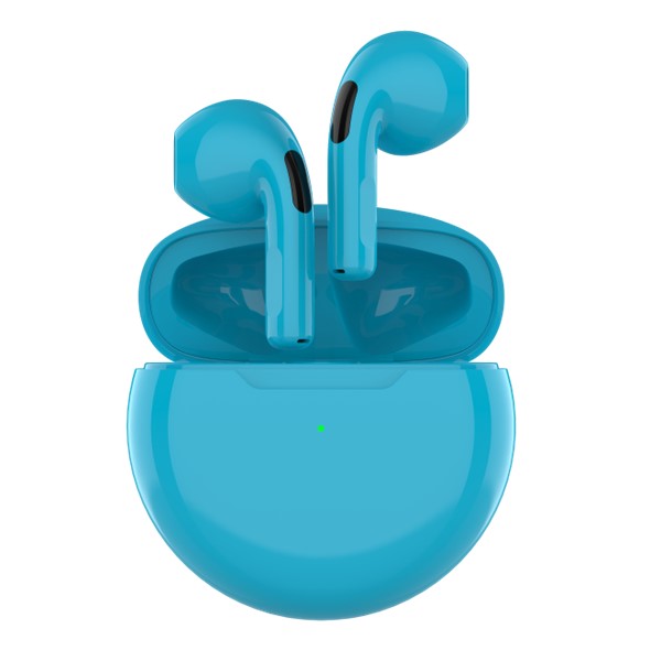 Biogenik Wireless Earbuds with Built in Mic - Hard Light Blue