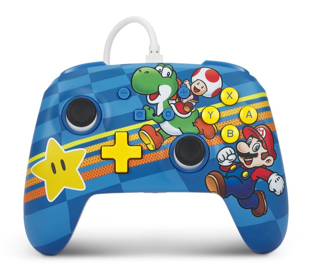 PowerA Enhanced Wired Controller for Nintendo Switch - Mushroom Kingdom Friends