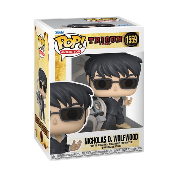 POP! Trigun Nicholas D Wolfwood with Punisher Cross