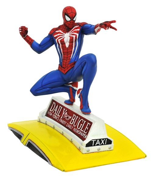 Marvel Video Game Gallery Spider-Man on Taxi PVC Diorama