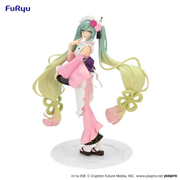 Hatsune Miku - Exceed Creative Figure -Matcha Green Tea Parfait Cherry Blossom version by FuRyu