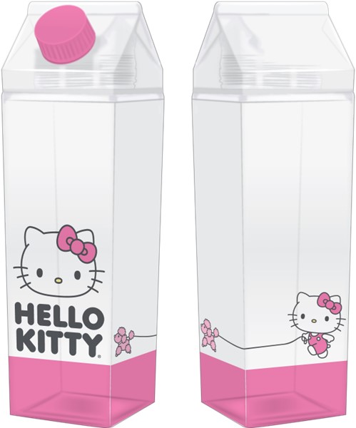 Hello Kitty Milk Carton Water Bottle