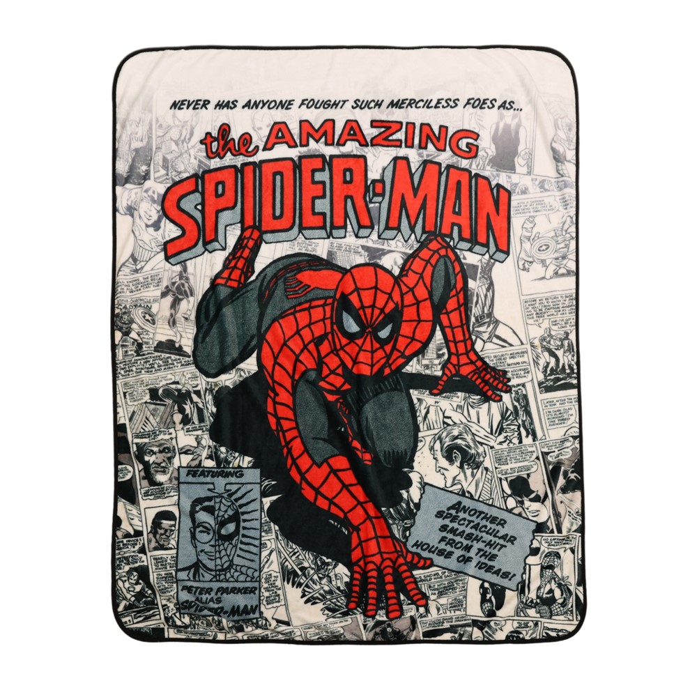 Couverture de jet de bande dessinée Marvel Spiderman