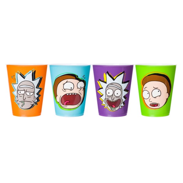 Rick & Morty Mini Cup Set 4pc