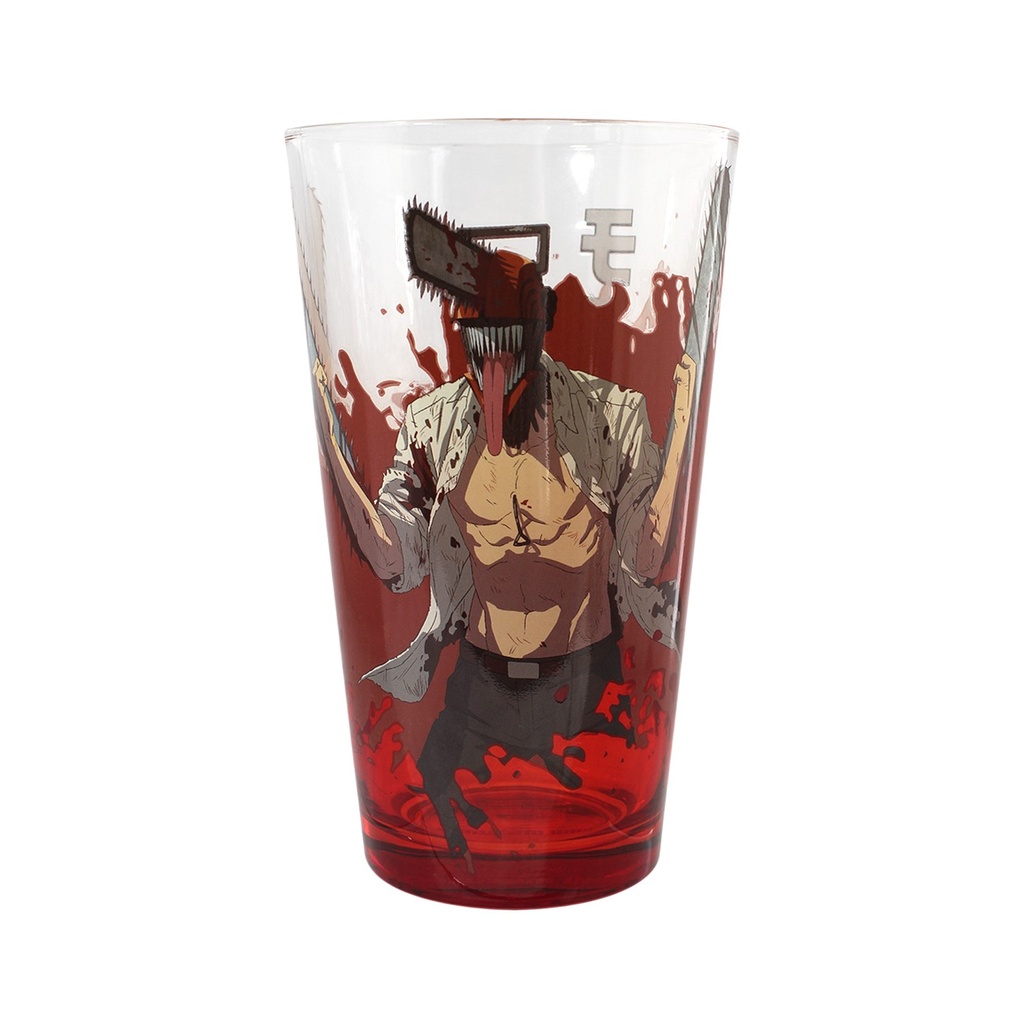 Verre à pinte rouge ""Chainsaw Man