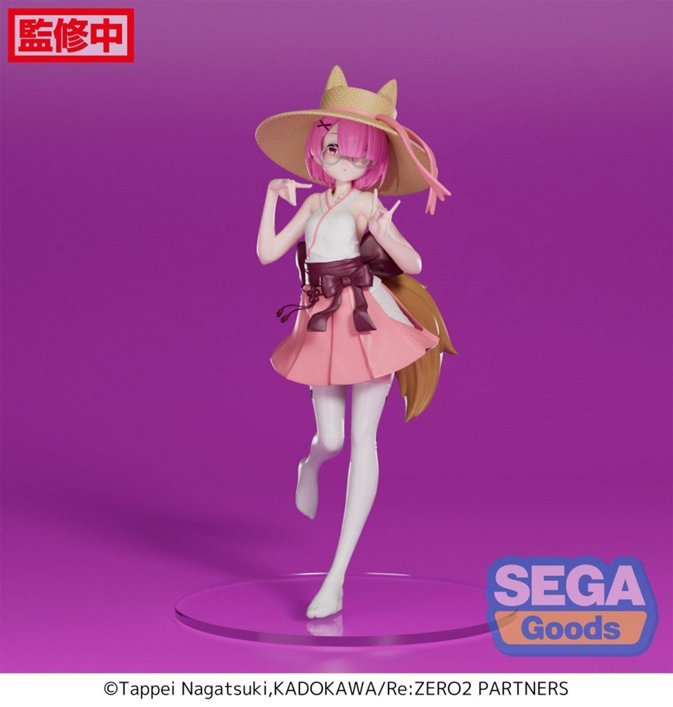 Luminasta ReZero Starting a Life in Another World Ram Kon Kon Fox Statue by Sega