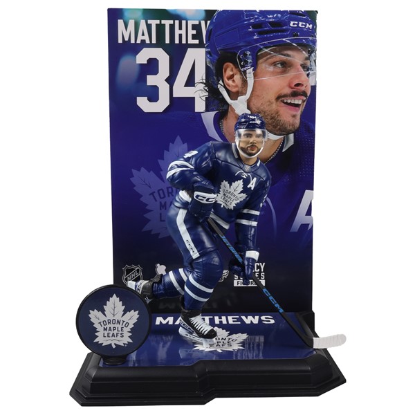 McFarlane's SportsPicks - Auston Matthews (Toronto Maple Leafs) NHL 7-Inch Posed Figure