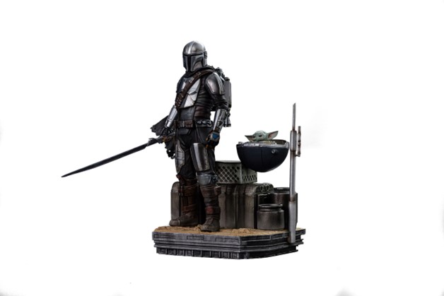 Iron Studios Din Djarin and Din Grogu - Star Wars: The Mandalorian - Art Scale 1/10 Statue