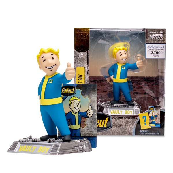 Fallout Vault Boy Gold Label 6-Inch Posed Figurine