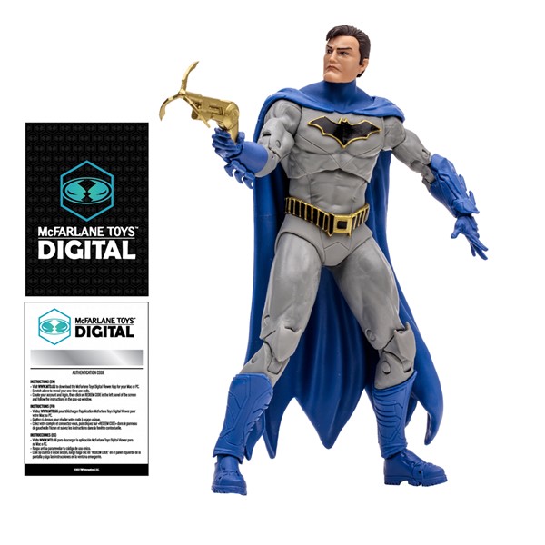 DC Direct Batman (DC Rebirth) 7-Inch Action Figure with Mcfarlane Toys Digital Collectible