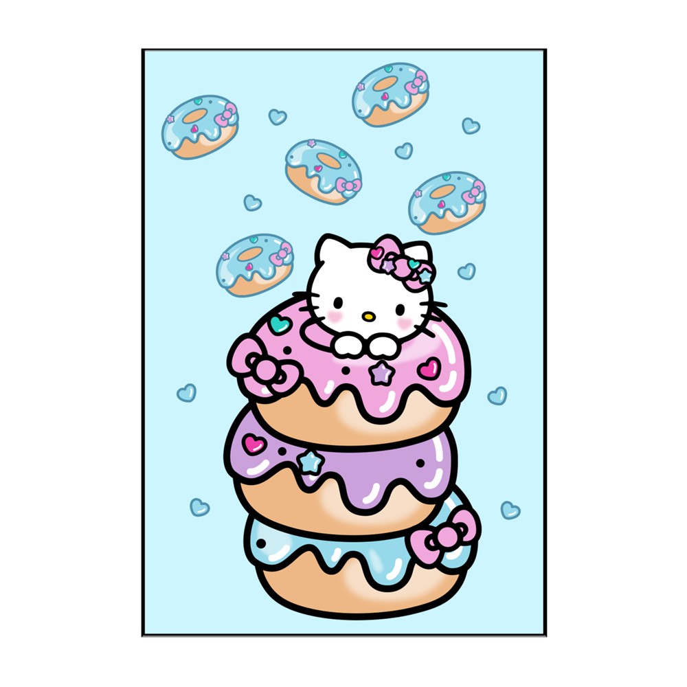Décoration murale Hello Kitty Donuts empilés