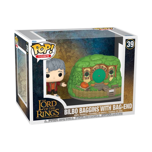 POP! Town The Lord of the Rings Bilbo Baggins with Bag-End