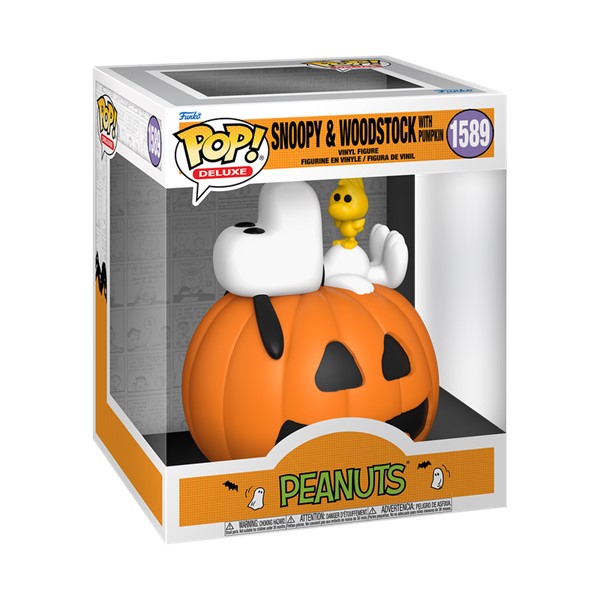 POP! Deluxe Snoopy & Woodstock with Pumpkin