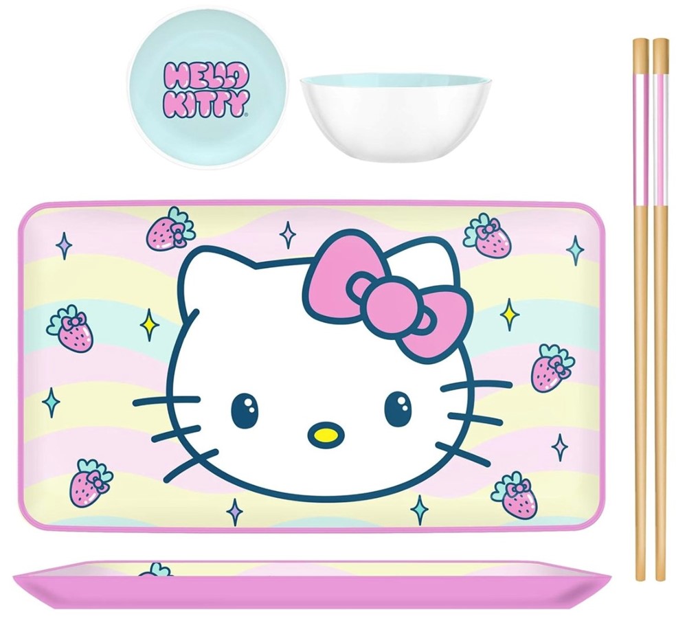 Hello Kitty Pink Sushi Set 3pc
