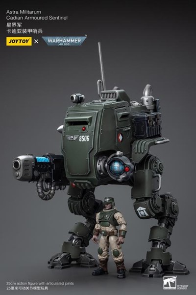 Warhammer 40K Action Figure 1/18 Astra Militarum Cadian Armoured Sentinel