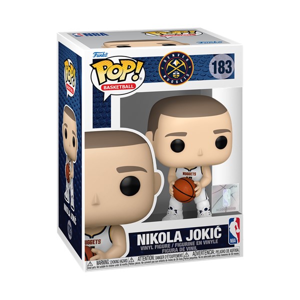 POP! NBA Nikola Jokic (White Denver Nuggets Jersey)