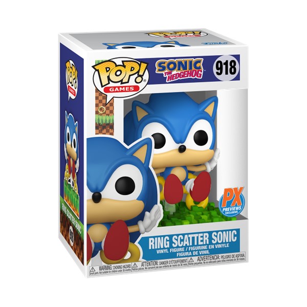 POP! Games Sonic Ring Scatter Sonic PX Vin Figure