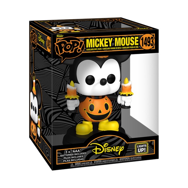 POP! Super Disney Light Up Mickey Mouse in Pumpkin Costume