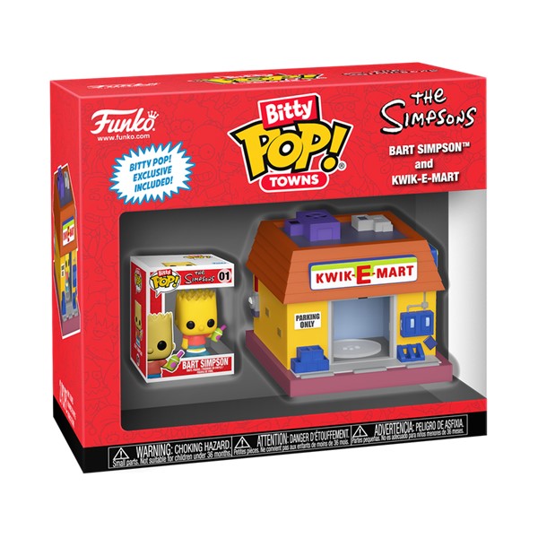 Bitty Pop! Towns Bart Simpson and Kwik-E-Mart